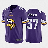 Nike Vikings 57 D.J. Wonnum Purple Team Big Logo Vapor Untouchable Limited Jersey Dzhi,baseball caps,new era cap wholesale,wholesale hats